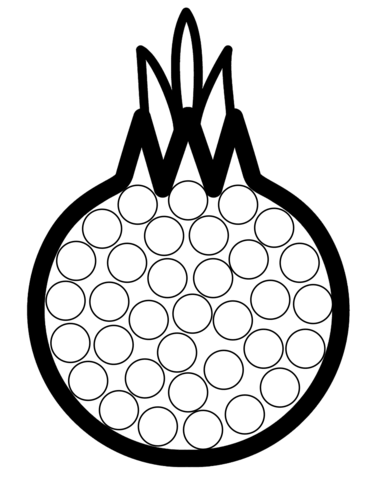 Simple Onion Dot Art Coloring Page